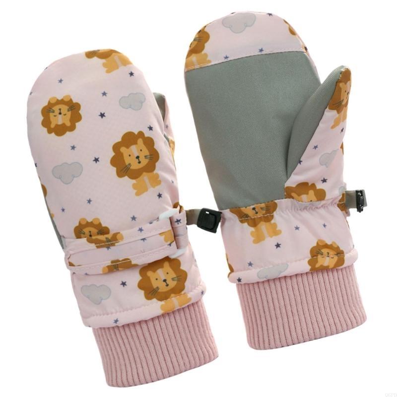 Snow Glove Insulated - Молодежные зимние варежки, водонепроницаемые теплые флисовые