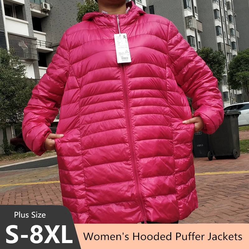 Down Jacket Packable - Женские куртки-пуховики с капюшоном размера плюс