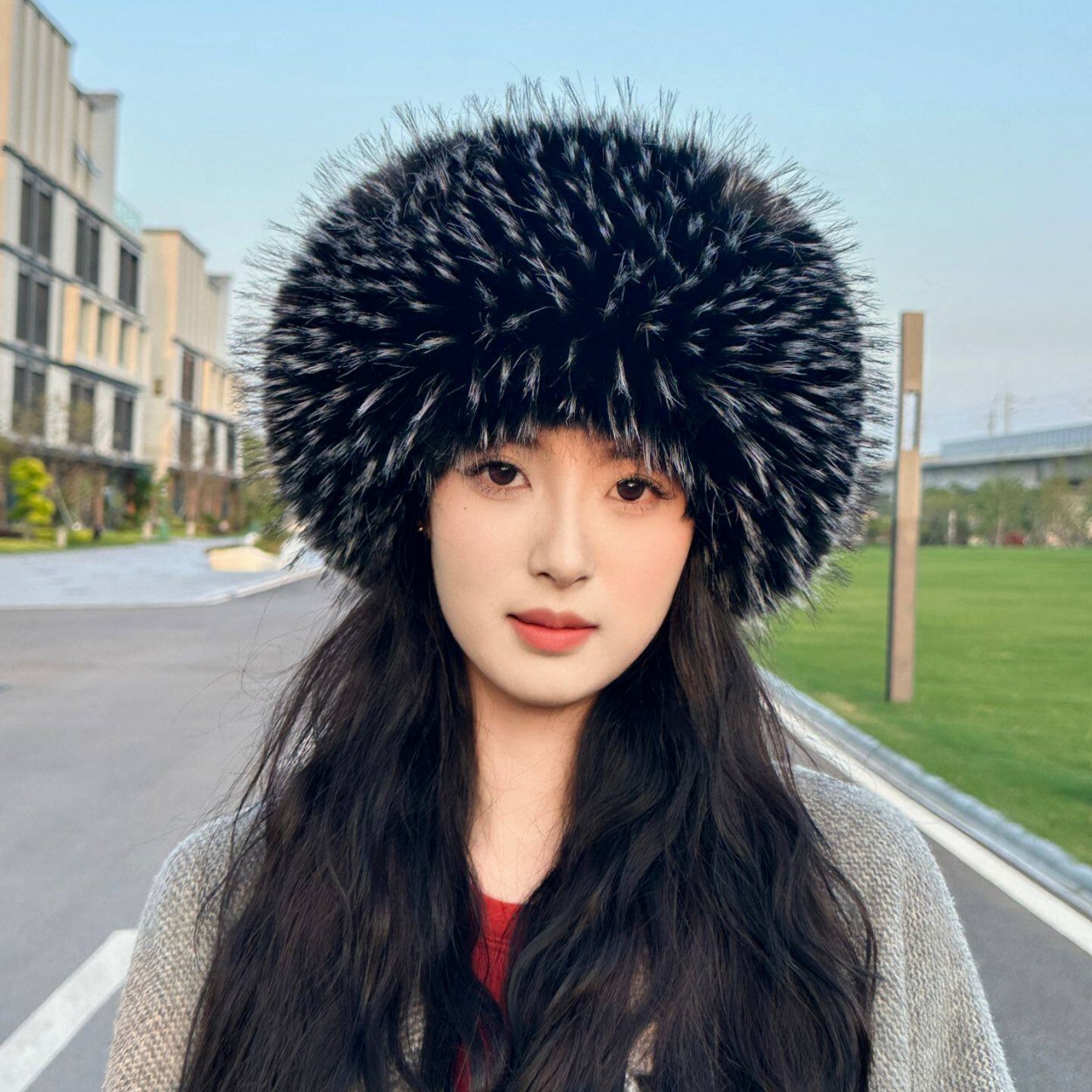 Мягкая плюшевая шапка из искус – обзор и цена Knit Beanie Hat Warm